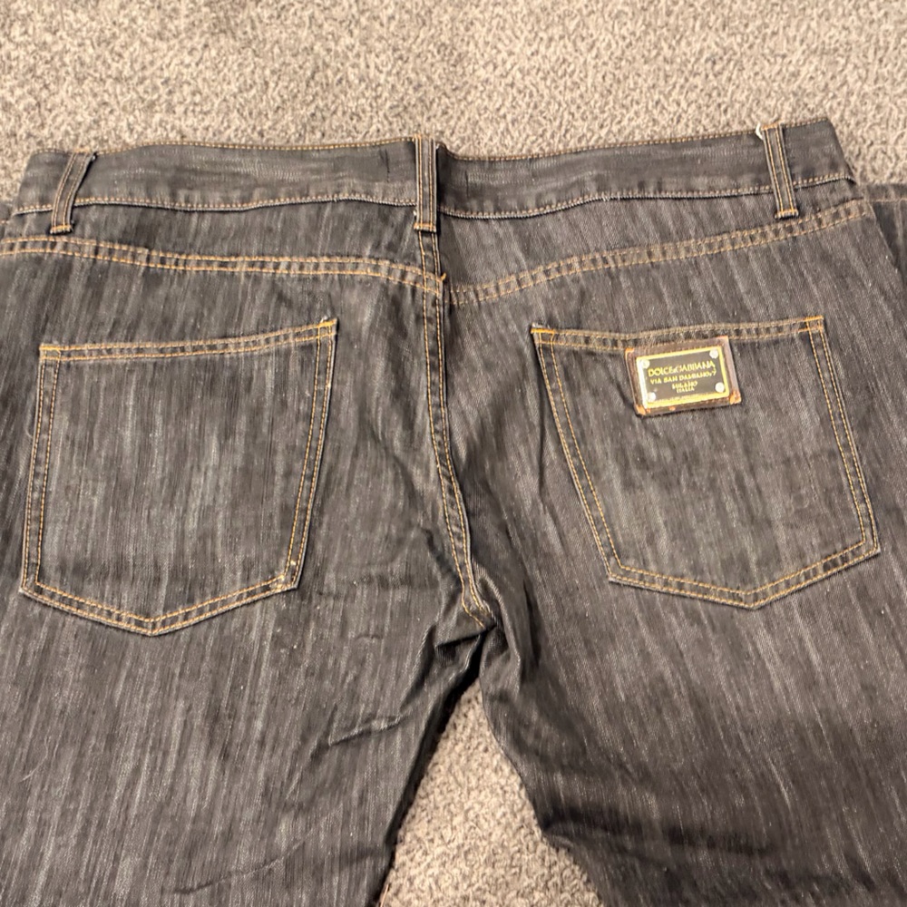 Dolce & Gabbana black wash jeans
